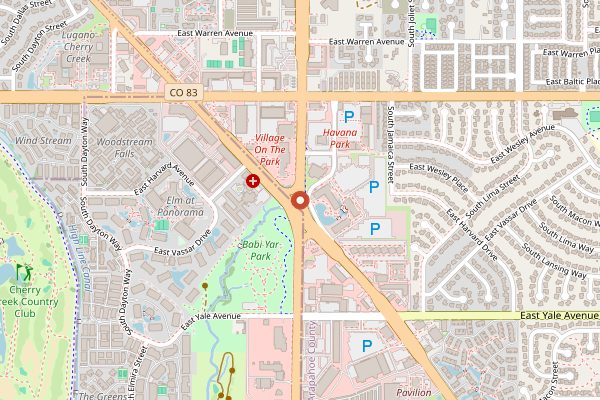 Map showing Konjo Ethiopian Restaurant in Denver
