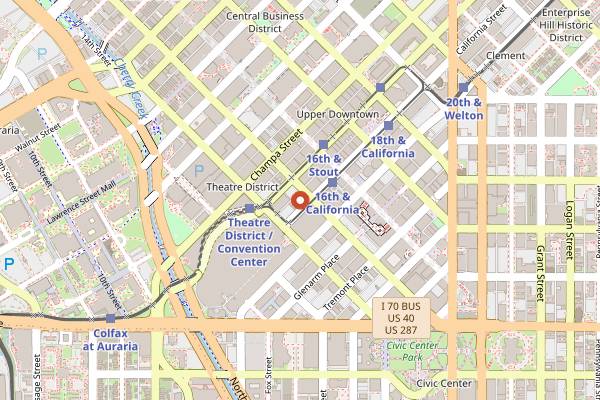 Map showing 54thirty in Denver