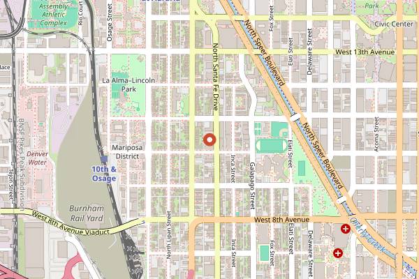 Map showing ESP HiFi in Denver