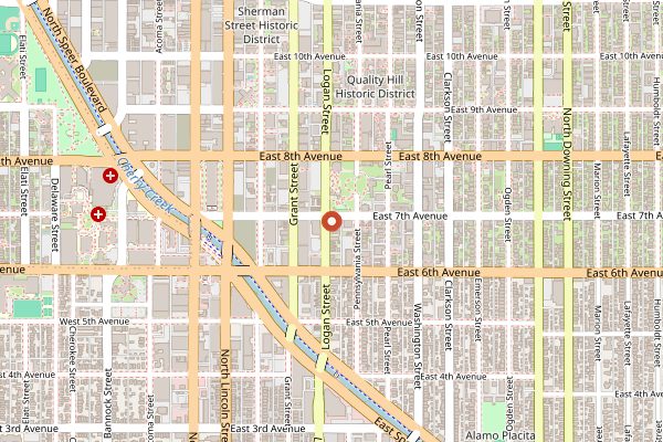 Map showing Carboy Winery in Denver