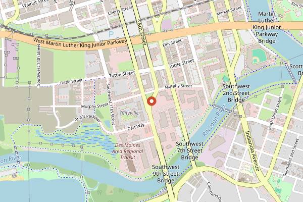 Map showing Pints Pub in Des Moines
