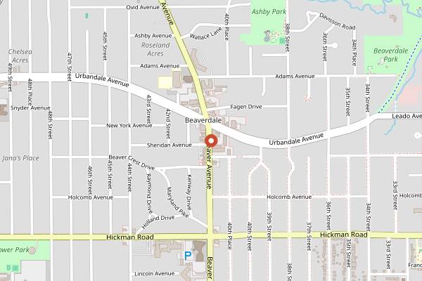 Map showing Grounds for Celebration in Des Moines