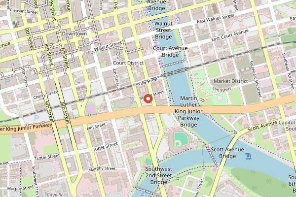Map showing El Bait Shop in Des Moines