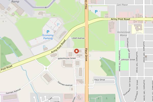 Map showing Johnny's Italian Steakhouse in Des Moines