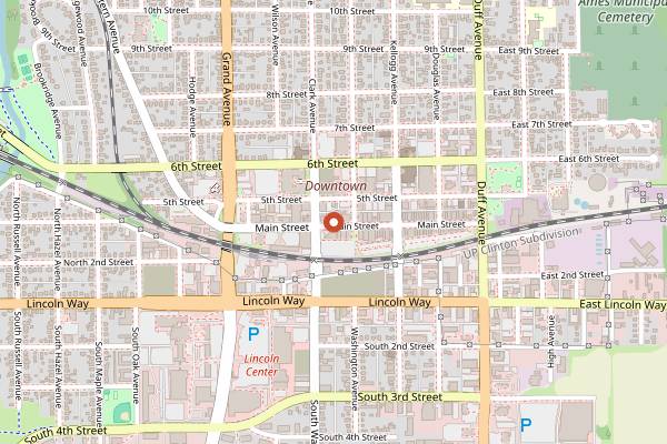 Map showing Maid-Rite Sandwich Shoppe in Des Moines
