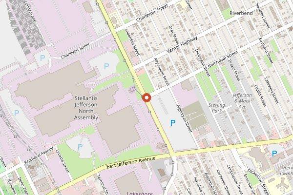 Map showing Sister Pie in Detroit