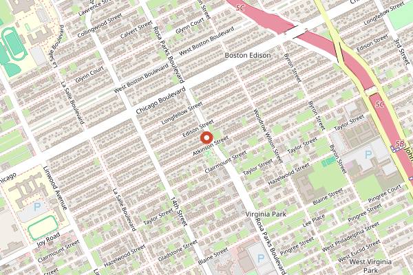 Map showing The Congregation in Detroit