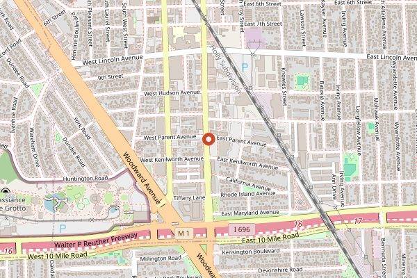 Map showing Mirepoix Cooking School in Detroit