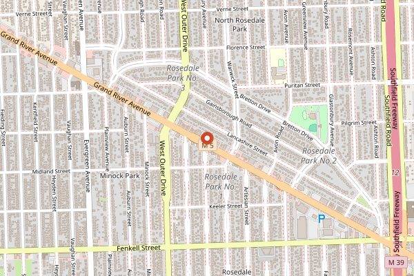 Map showing Always Brewing Detroit in Detroit