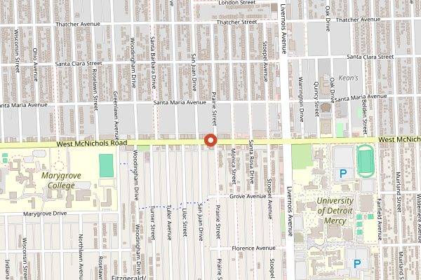 Map showing Detroit Sip in Detroit
