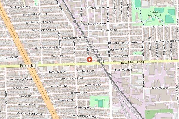 Map showing Voyager in Detroit