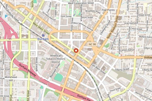 Map showing Loaf in Durham