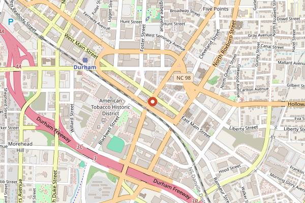 Map showing Bar Virgile in Durham