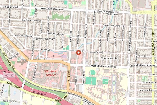 Map showing Common Market Durham in Durham