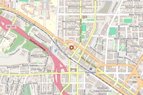 Map showing James Joyce Irish Pub in Durham
