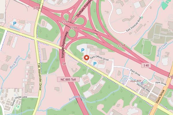 Map showing Fullsteam Brewery in Durham