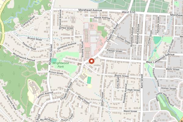 Map showing Little Waves Coffee Roasters in Durham
