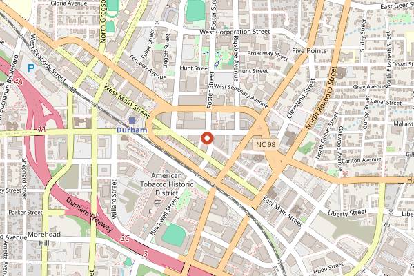 Map showing Saxapahaw in Durham