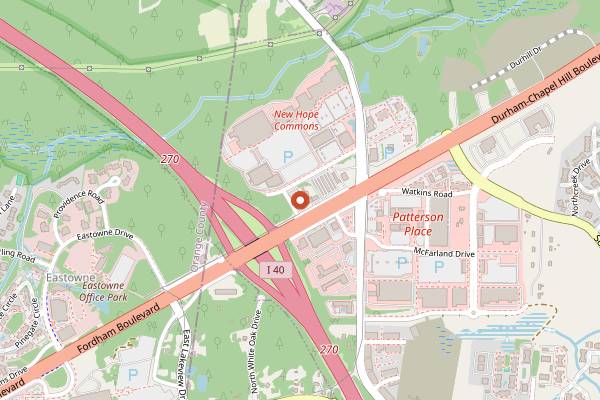 Map showing Sister Liu's Kitchen in Durham