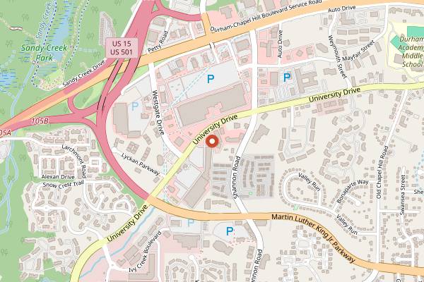 Map showing Thai Spoon in Durham