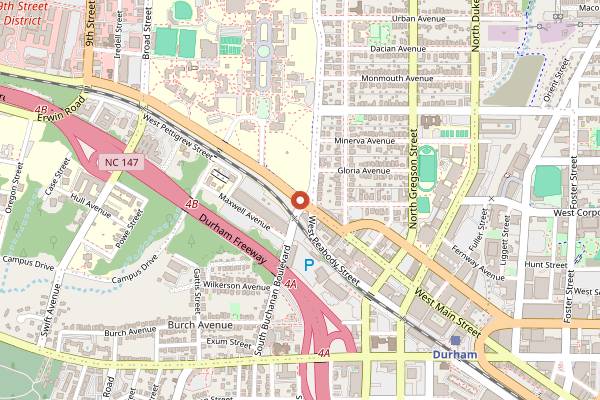 Map showing Pie Pushers in Durham