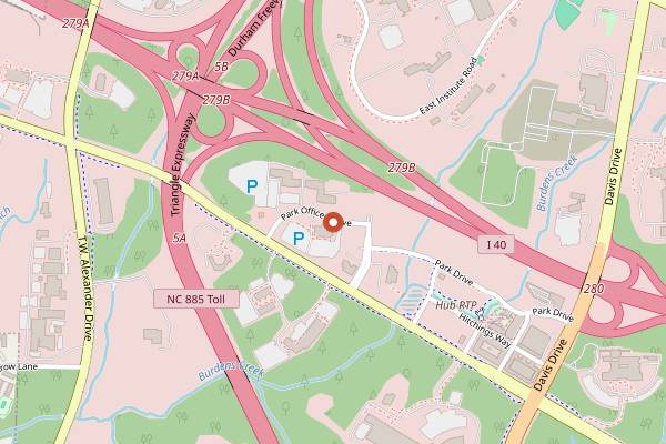 Map showing South Durham Farmers' Market in Durham