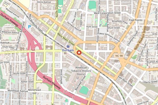 Map showing Mothers & Sons Trattoria in Durham