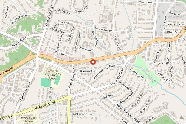 Map showing Saltbox Seafood Joint in Durham
