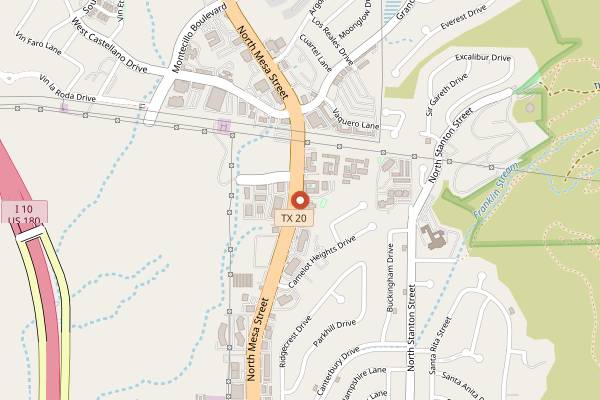 Map showing Great Harvest Bread Co. in El Paso