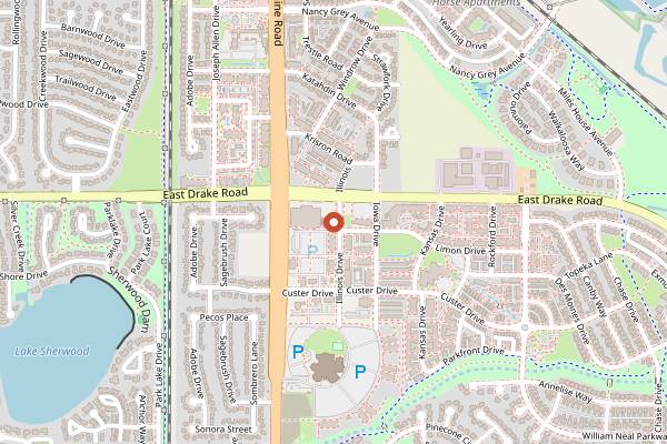 Map showing William Oliver's Publick House in Fort Collins