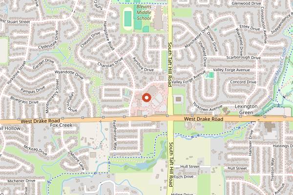 Map showing Intersect Brewing in Fort Collins
