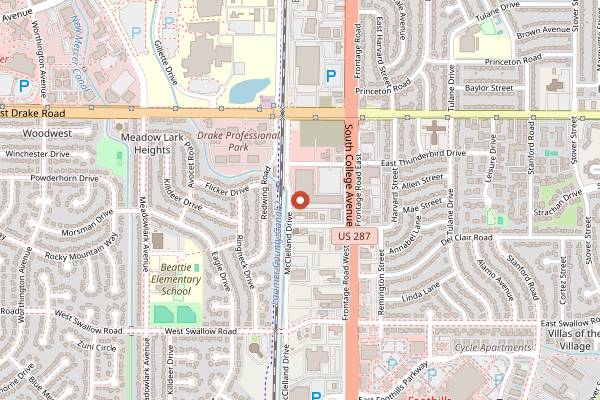 Map showing Maxline Brewing in Fort Collins