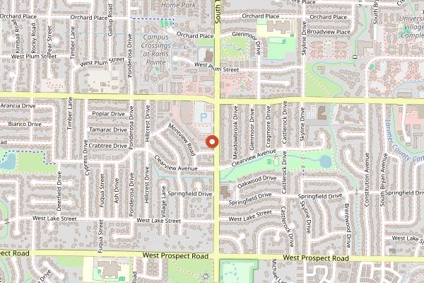 Map showing Mythmaker Brewing in Fort Collins
