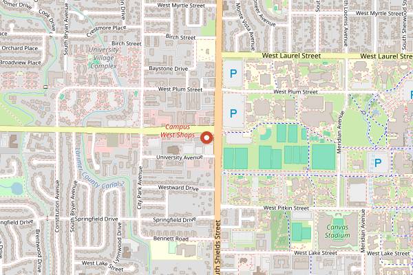 Map showing Waltzing Kangaroo in Fort Collins