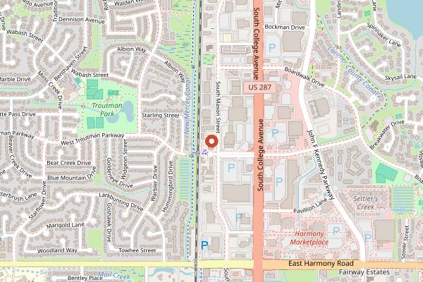 Map showing Lima Coffee Roasters in Fort Collins