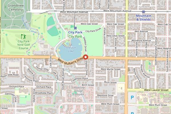 Map showing FoCo Food Truck Rally in Fort Collins