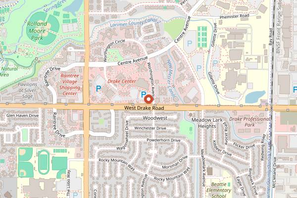 Map showing Fort Collins Winter Brewfest in Fort Collins