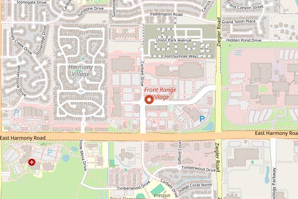 Map showing Himalayan Bistro in Fort Collins