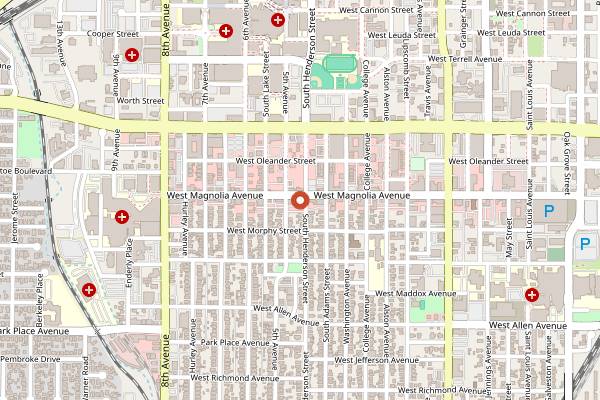 Map showing Melt Ice Creams - Magnolia in Fort Worth