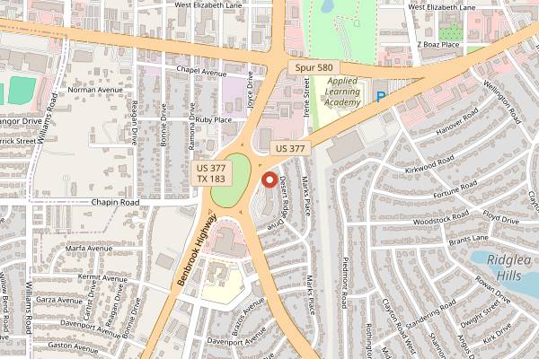 Map showing The Sour Boule in Fort Worth