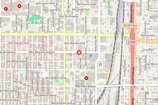 Map showing Proper in Fort Worth