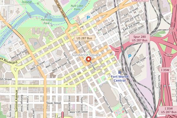 Map showing Wicked Butcher in Fort Worth