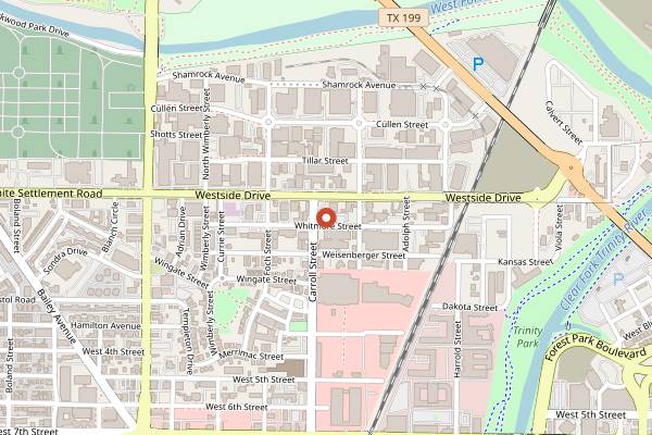 Map showing Maple Branch Craft Brewery in Fort Worth