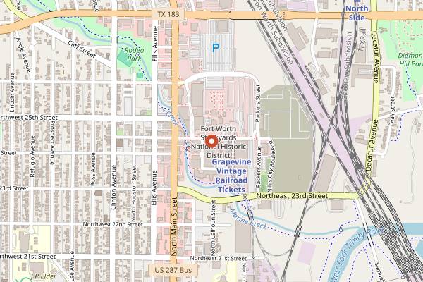 Map showing Avoca Coffee - Stockyards in Fort Worth