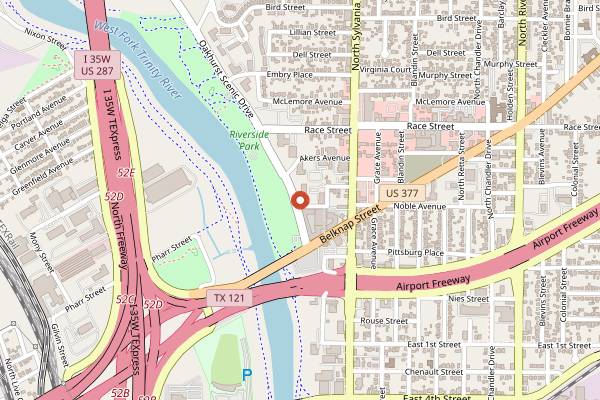 Map showing Enduro Coffee Roasters in Fort Worth