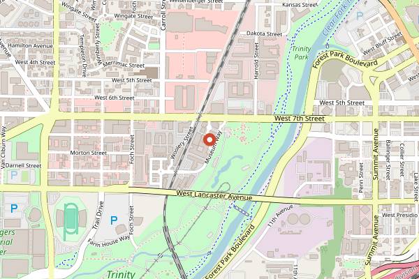 Map showing Summer Moon Coffee - West 7th in Fort Worth