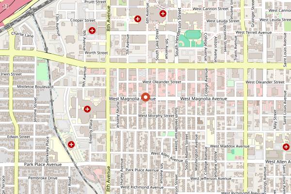 Map showing Nonna Tata in Fort Worth