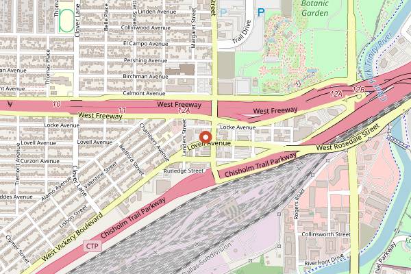 Map showing Railhead Smokehouse in Fort Worth