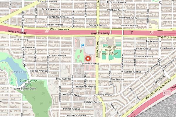 Map showing Central Market Cooking School Fort Worth in Fort Worth