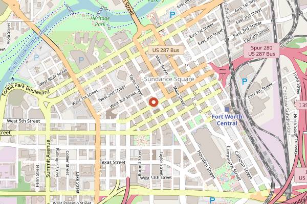 Map showing Knife Skills 101 Class (Cozymeal Fort Worth) in Fort Worth